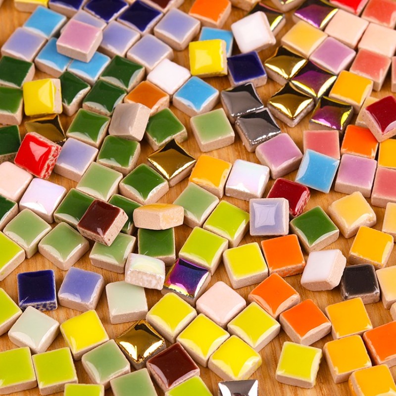 Ceramic Tile Blank - 100 جرام من بلاط الموزاييك السيراميكي