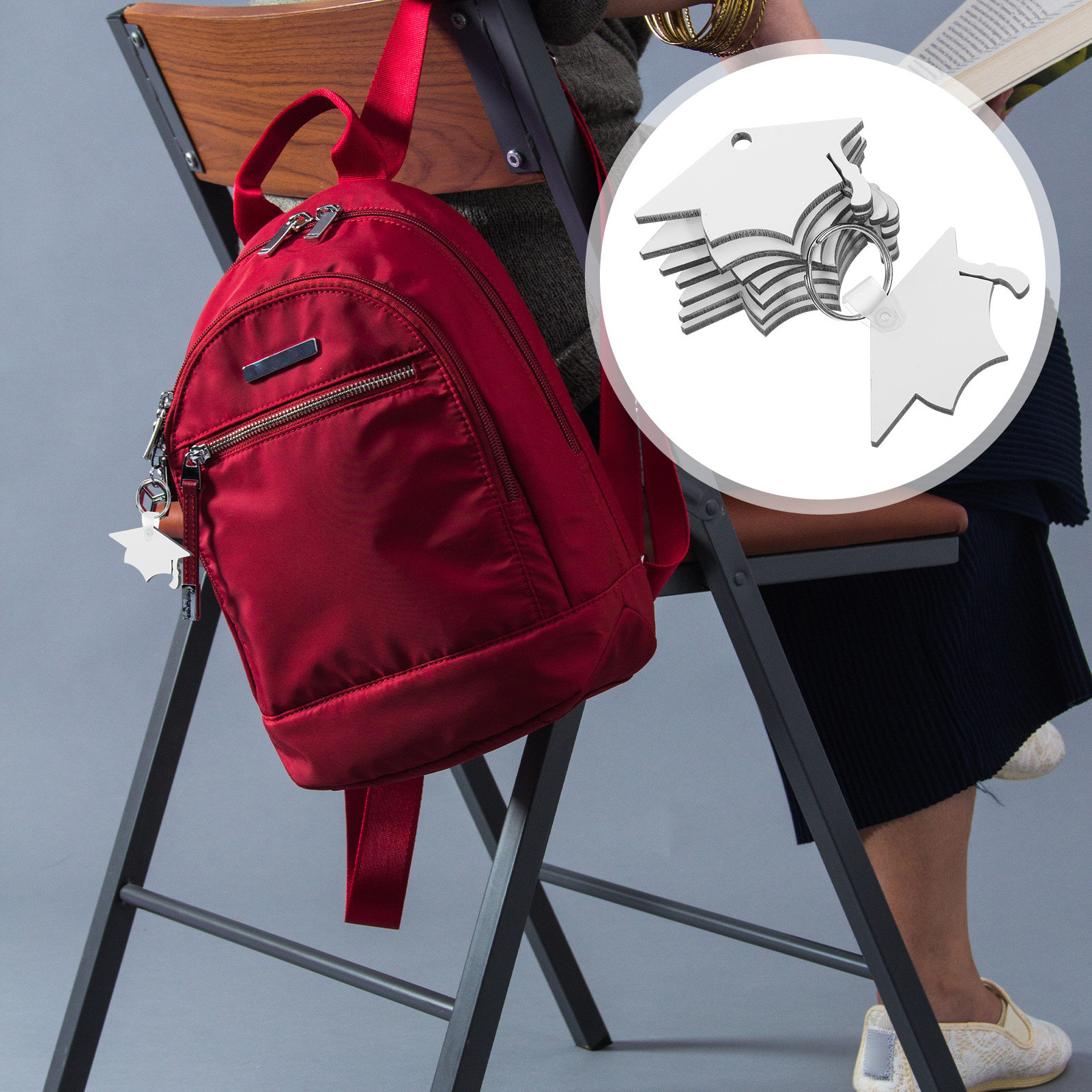 8 قطع من قلادات مفاتيح قبعة ال - مراجعة Hat Sublimation Blank وسعره